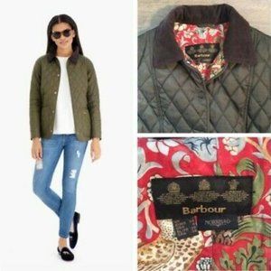 Barbour womens Morris& Co quilted jacket olive